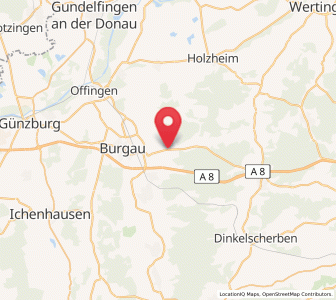 Map of Roßhaupten, Bavaria