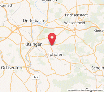 Map of Rödelsee, Bavaria