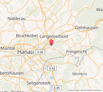 Map of Rodenbach, Hesse