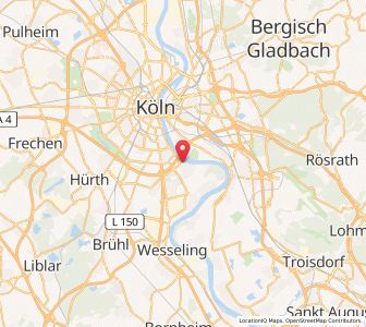 Map of Rodenkirchen, North Rhine-Westphalia