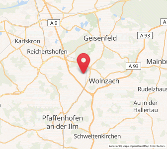 Map of Rohrbach, Bavaria