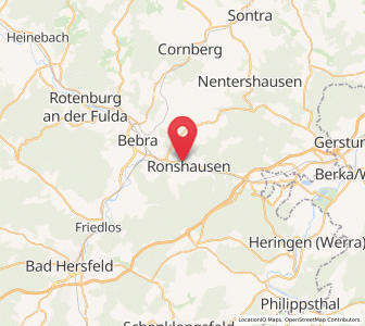 Map of Ronshausen, Hesse