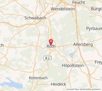 Map of Roth, Bavaria