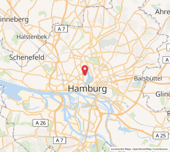 Map of Hamburg-Rotherbaum, Hamburg