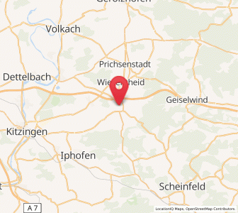 Map of Rüdenhausen, Bavaria