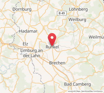 Map of Runkel, Hesse