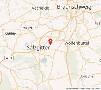 Map of Salzgitter, Lower Saxony