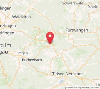 Map of St. Märgen, Baden-Wurttemberg