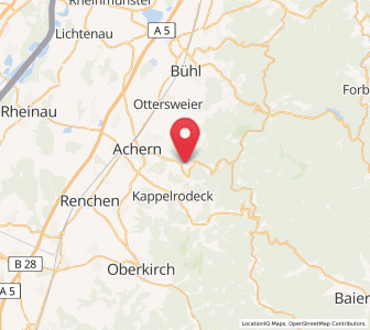 Map of Sasbachwalden, Baden-Wurttemberg
