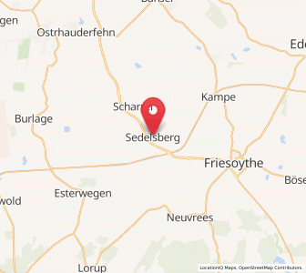 Map of Saterland, Lower Saxony