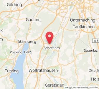Map of Schäftlarn, Bavaria