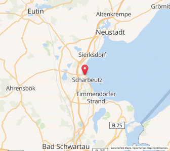 Map of Scharbeutz, Schleswig-Holstein