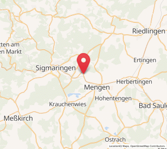 Map of Scheer, Baden-Wurttemberg