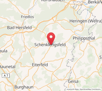 Map of Schenklengsfeld, Hesse
