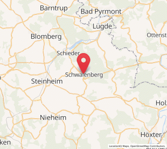 Map of Schieder-Schwalenberg, North Rhine-Westphalia