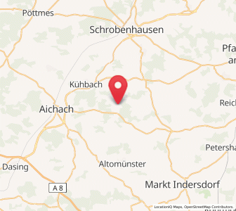 Map of Schiltberg, Bavaria