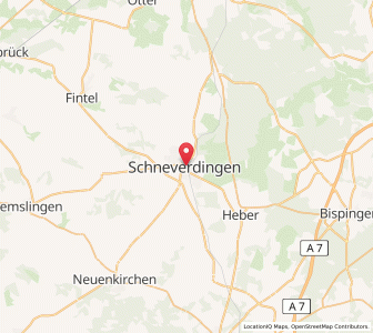 Map of Schneverdingen, Lower Saxony