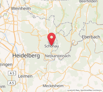 Map of Schönau, Baden-Wurttemberg