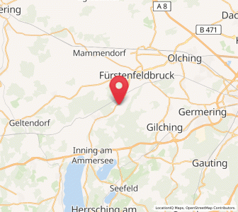 Map of Schöngeising, Bavaria