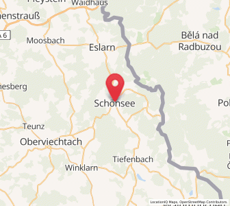 Map of Schönsee, Bavaria