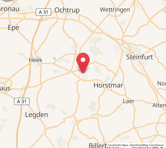 Map of Schöppingen, North Rhine-Westphalia