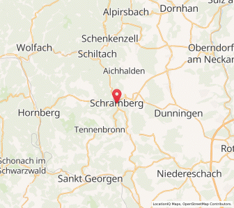 Map of Schramberg, Baden-Wurttemberg