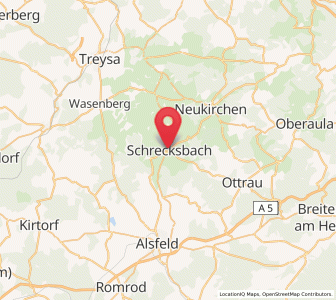 Map of Schrecksbach, Hesse