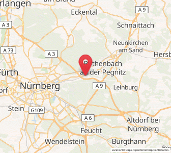 Map of Schwaig bei Nürnberg, Bavaria