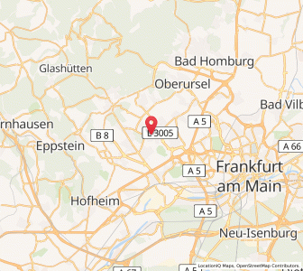 Map of Schwalbach am Taunus, Hesse