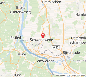 Map of Schwanewede, Lower Saxony