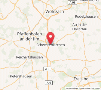 Map of Schweitenkirchen, Bavaria