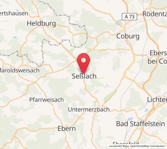 Map of Seßlach, Bavaria