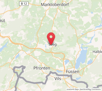 Map of Seeg, Bavaria