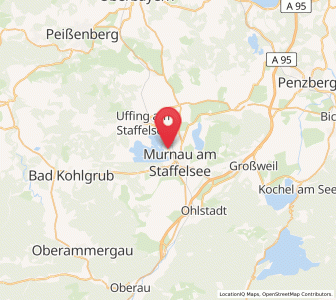 Map of Seehausen a. Staffelsee, Bavaria