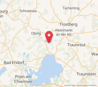 Map of Seeon-Seebruck, Bavaria