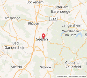 Map of Seesen, Lower Saxony