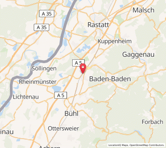 Map of Sinzheim, Baden-Wurttemberg