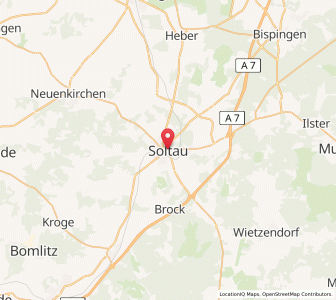 Map of Soltau, Lower Saxony