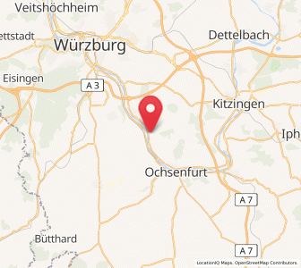 Map of Sommerhausen, Bavaria