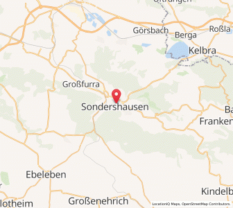 Map of Sondershausen, Thuringia