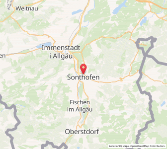 Map of Sonthofen, Bavaria