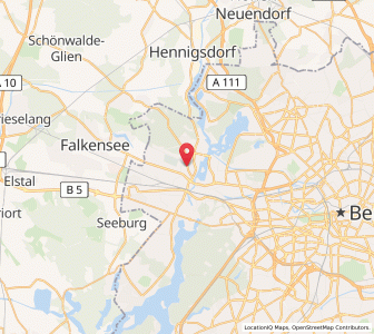 Map of Spandau, Berlin