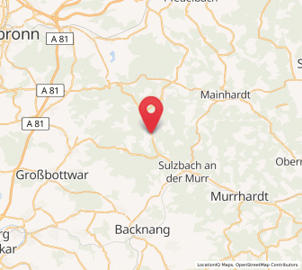 Map of Spiegelberg, Baden-Wurttemberg