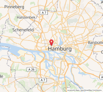 Map of St. Pauli, Hamburg