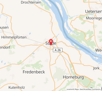 Map of Stade, Lower Saxony