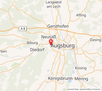 Map of Stadtbergen, Bavaria