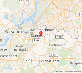 Map of Stahnsdorf, Brandenburg