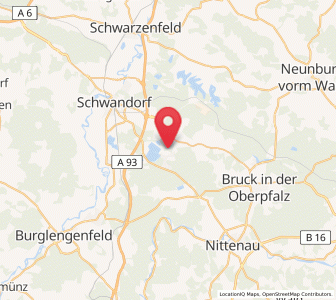 Map of Steinberg, Bavaria