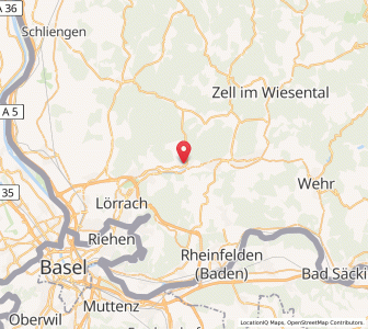 Map of Steinen, Baden-Wurttemberg