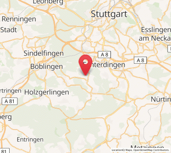 Map of Steinenbronn, Baden-Wurttemberg